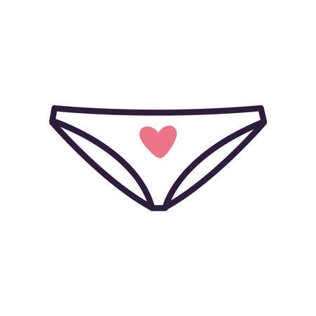 female pants with heart iconのイラスト素材