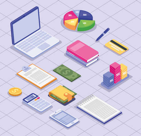 budget management designsのイラスト素材