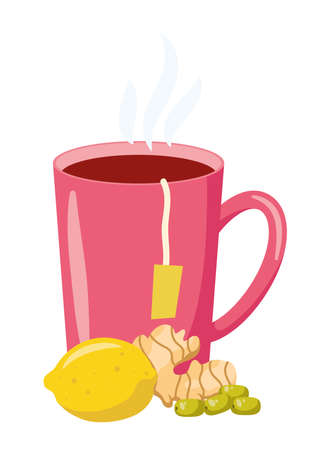 home remedy with nature ingredients, designのイラスト素材