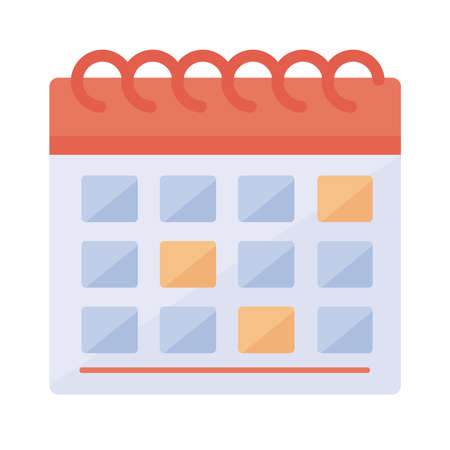 calendar reminder date isolated iconのイラスト素材