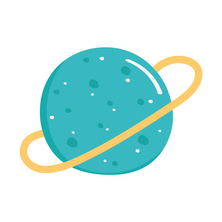 planet or sphere with orbitのイラスト素材