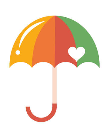 lgtbi flag in umbrella iconのイラスト素材