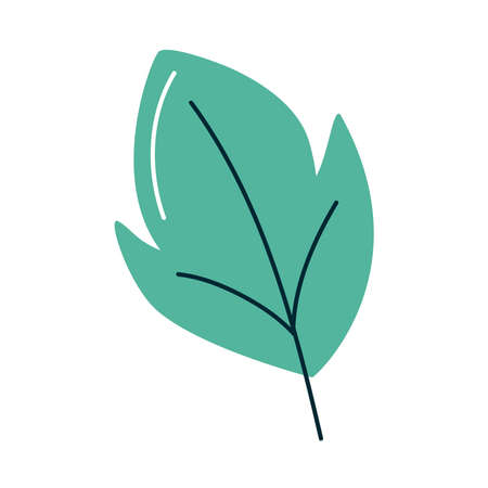 green leaf foliage nature iconのイラスト素材