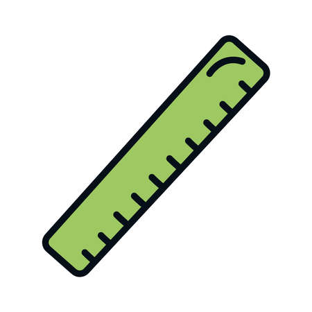 green rule school supply iconのイラスト素材