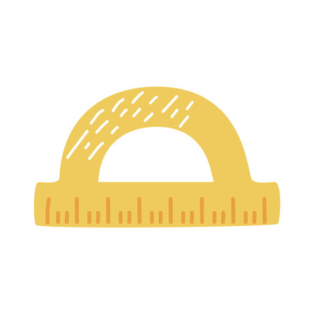 protractor rule doodle supply icon
