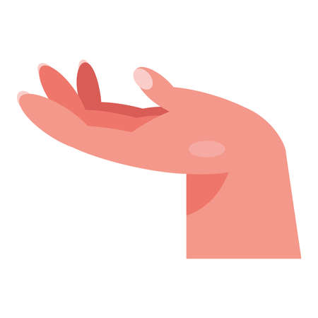 hand human lifting position characterのイラスト素材