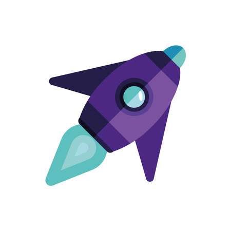 space outer rocket isolated iconのイラスト素材