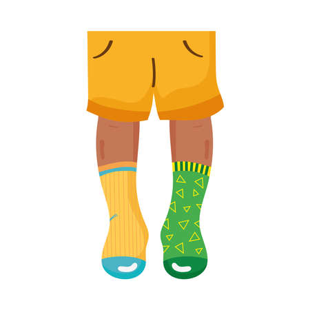 down syndrome kid legsのイラスト素材