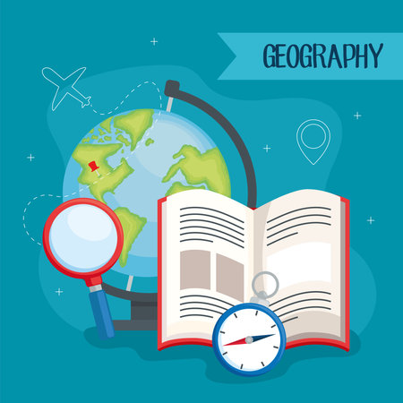 geography school subjectのイラスト素材