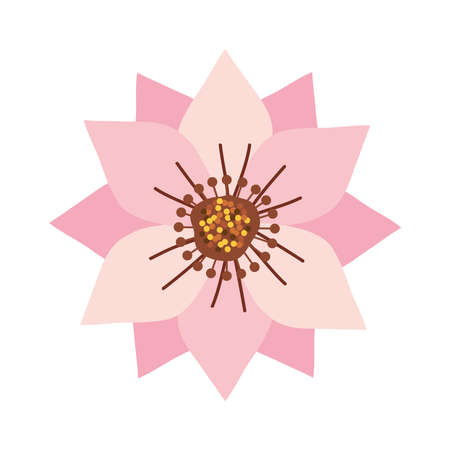 pink flower gardenのイラスト素材