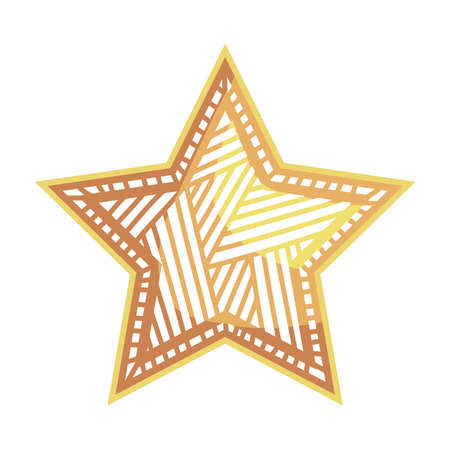 star decoration goldenのイラスト素材