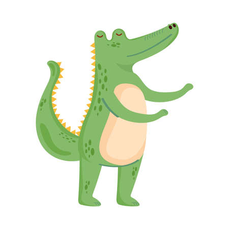 cute crocodile animalのイラスト素材