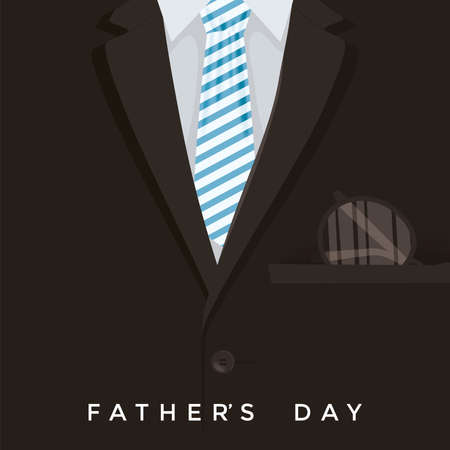 fathers day lettering poster with clothesのイラスト素材