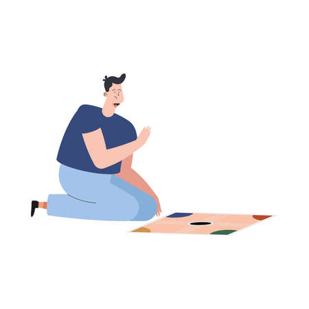 man with board game iconのイラスト素材