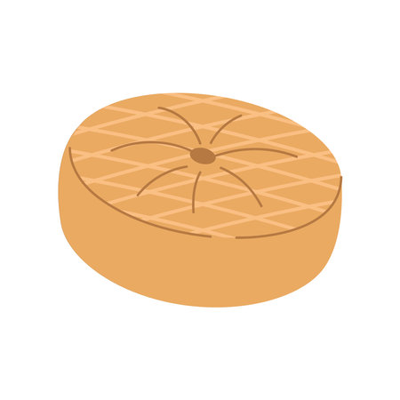 round cushion icon isolated flatのイラスト素材
