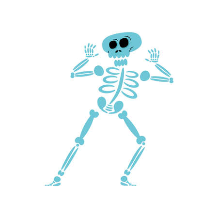 skeleton vector icon white backgroundのイラスト素材