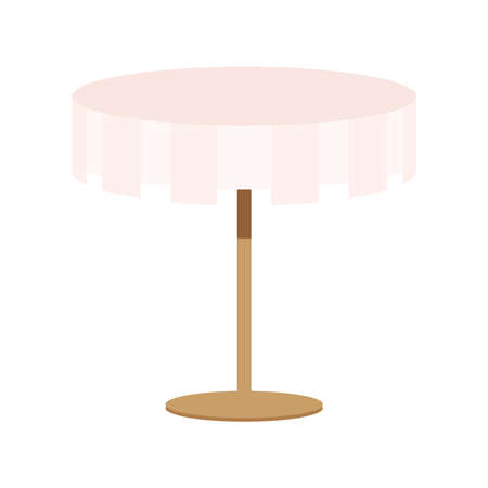 elegant table with tablecloths iconのイラスト素材