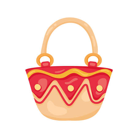 female handbag summer season iconのイラスト素材