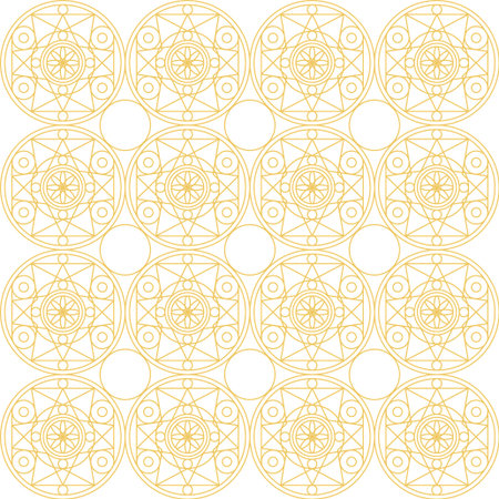 golden mandalas pattern style background