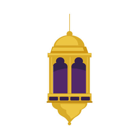 arabic golden lampのイラスト素材