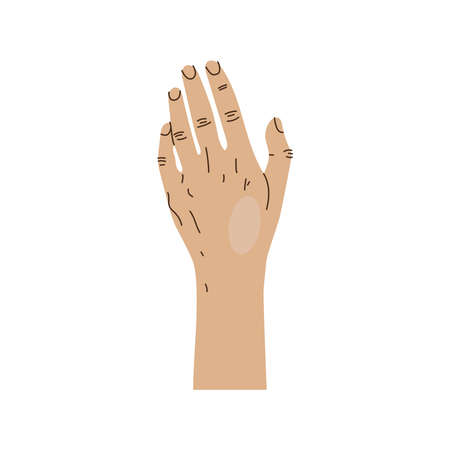 left hand humanのイラスト素材