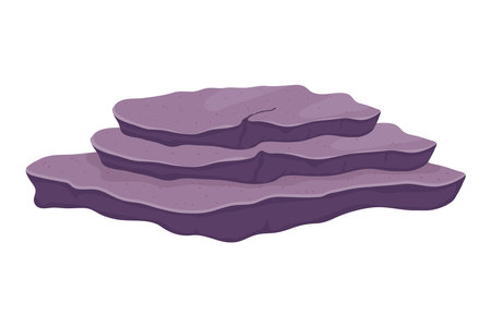 coral reef purple stonesのイラスト素材