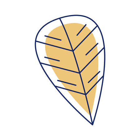 yellow leaf ecology foliageのイラスト素材