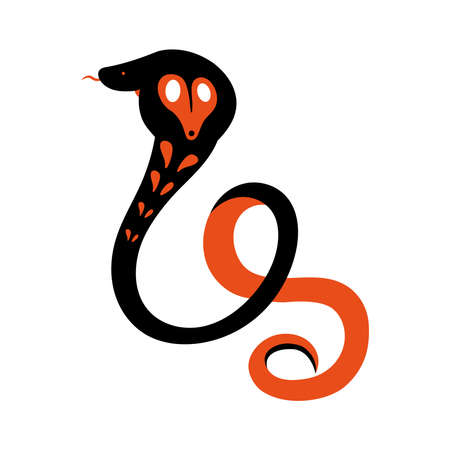 cobra king snakeのイラスト素材