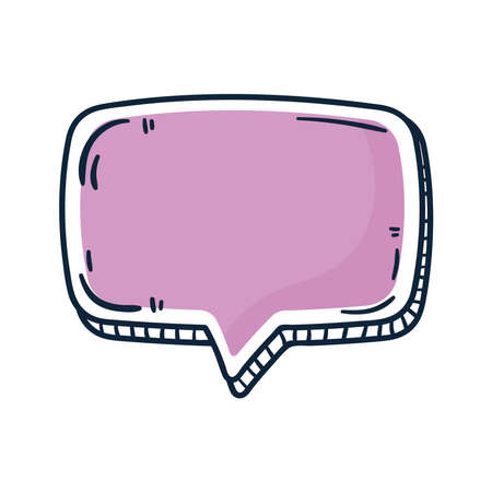 puple speech bubbleのイラスト素材