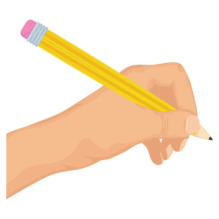 left hand writingのイラスト素材