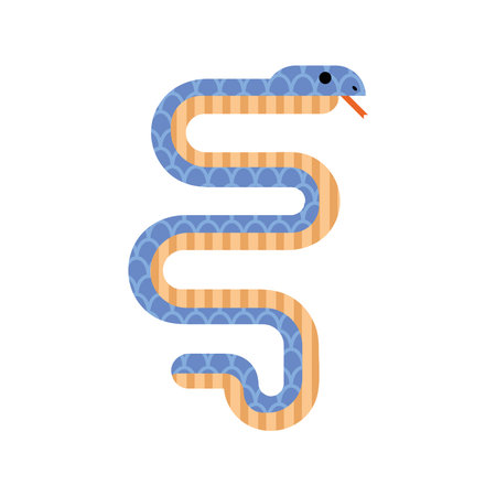 blue and yellow snake
