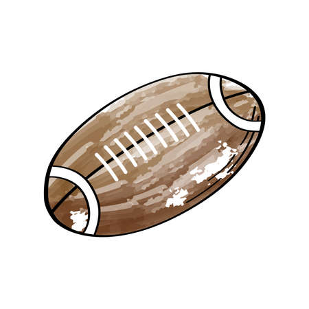 american football balloon sportのイラスト素材