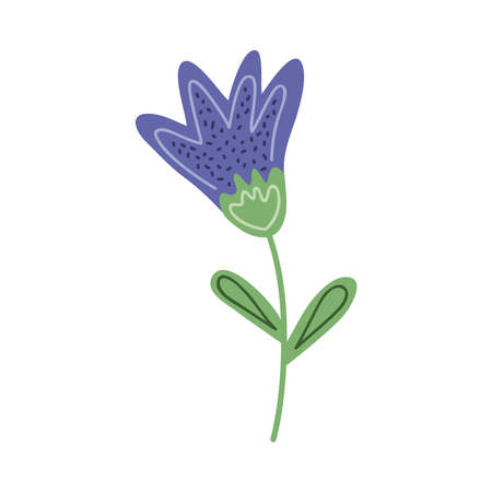 purple flower gardenのイラスト素材