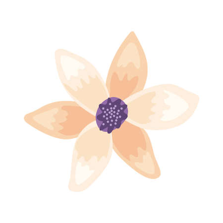 pearl color flower gardenのイラスト素材