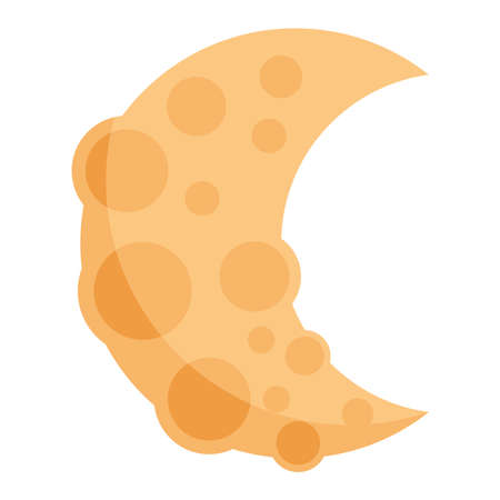 crescent moon space outerのイラスト素材