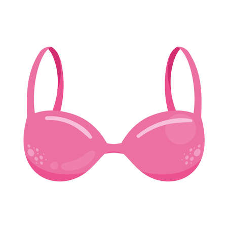 pink female bra underwearのイラスト素材