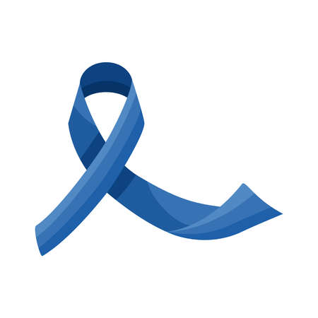 prostate cancer blue ribbonのイラスト素材