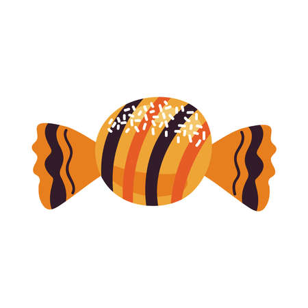 halloween orange sweet candyのイラスト素材