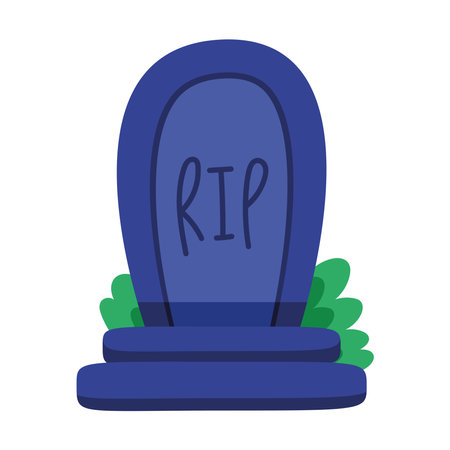 halloween gravestone with ripのイラスト素材