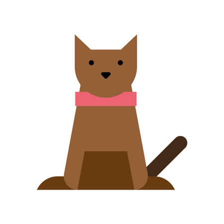 cute little dogのイラスト素材