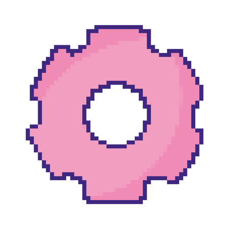 gear pixel artのイラスト素材