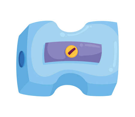 blue sharpener school supplyのイラスト素材