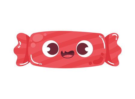 halloween red candy kawaiiのイラスト素材