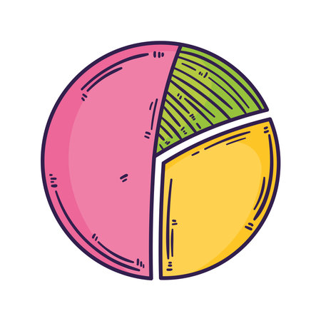 statistics pie infographicのイラスト素材