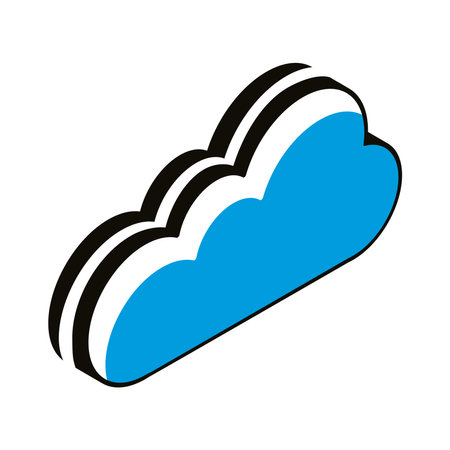 cloud computing isometricのイラスト素材
