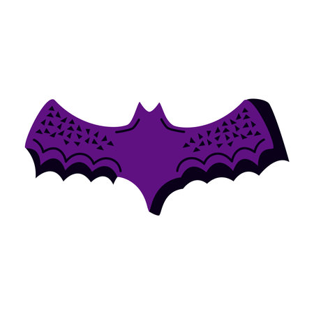 halloween bat purple colorのイラスト素材