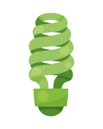 ecology bulb greenのイラスト素材