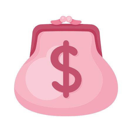 purse with dollar symbolのイラスト素材