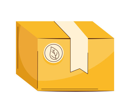 box carton ecologyのイラスト素材
