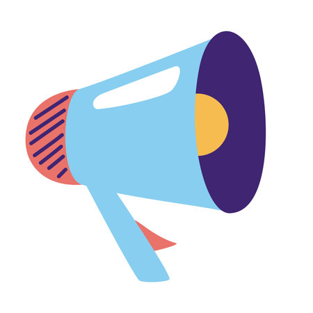 megaphone sound deviceのイラスト素材